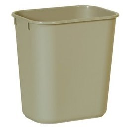 Rubbermaid® Commercial Gray Deskside Wastebasket, 28 1/8 Quart - 1327126