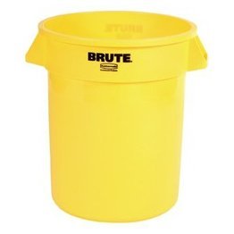 Rubbermaid® Commercial 20 Gallon Yellow BRUTE® Container without Lid - 1327109