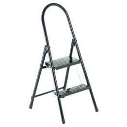 Louisville Ladder 2' Steel Stepstool, Black - 1329881