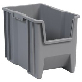 Akro-Mils® Stak-N-Store Bin, Gray, 17-1/2" x 10-7/8" x 12-1/2" - 1387821