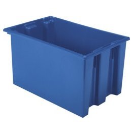 Akro-Mils® Nest & Stack Tote, Blue, 23-1/2" x 15-1/2" x 12" - 1388108