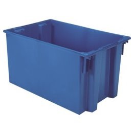 Akro-Mils® Nest & Stack Tote, Blue, 29-1/2" x 19-1/2" x 15" - 1388111
