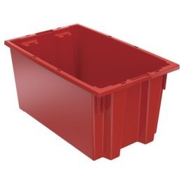 Akro-Mils® Nest & Stack Tote, Red, 18" x 11" x 9" - 1388092