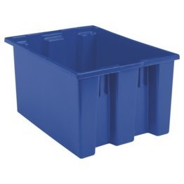 Akro-Mils® Nest & Stack Tote, Blue, 23-1/2" x 19-1/2" x 13" - 1388105