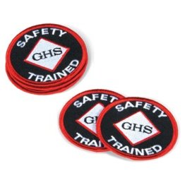 GHS Safety GHS Trained Iron-On Fabric Patches - 1403020
