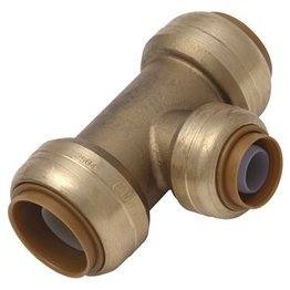 SharkBite® Instant Plumbing Fitting, Reducing Tee - 18344