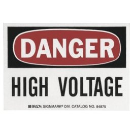  DANGER HIGH VOLTAGE Sign - 54137