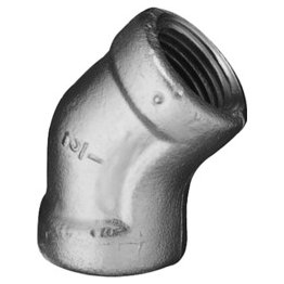 Lawson Elbow, 45°, 316 SS, 150 lb. Rated, 3/8" NPT - 56578