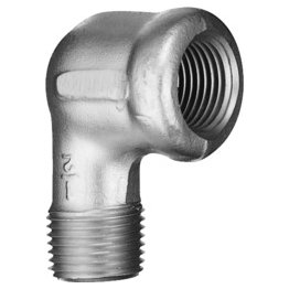 Lawson Elbow, Street, 90°, 316 SS, 150 lb. Rated, 3/8" NPT - 56569