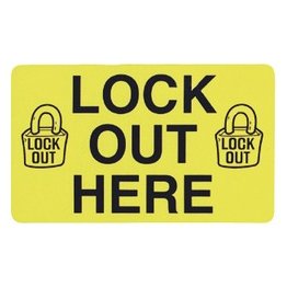  Lockout Safety Sign - SF10166