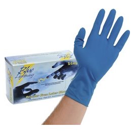 Atlantic Safety Products Blue Lightning Disposable Latex Gloves - SF10747