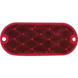 Peterson Oval Reflector Red 1-7/8 x 4-3/8" - 83270