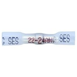  Butt Connector 24 to 22 AWG Clear w/Heat Shrink - 15043