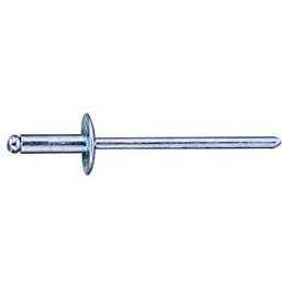  Open End Rivet Large Flange Head Steel 1/8" - 1947