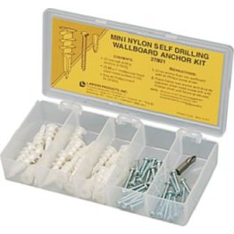  Self-Drilling Wallboard Mini Anchor Kit 51Pcs - 27821