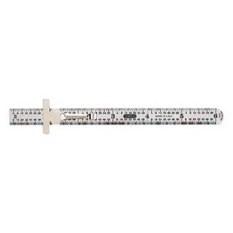 General Tools 6" Rigid Stainless Steel Rule - 1281739