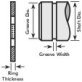  Retaining Ring External E-Type Steel 1/8" - 11329